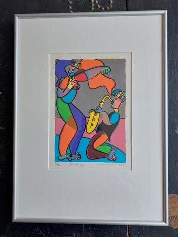 Twan Vos zeefdruk 'Samenspel' Nr.29/50 - 2005 beschikbaar voor biedingen