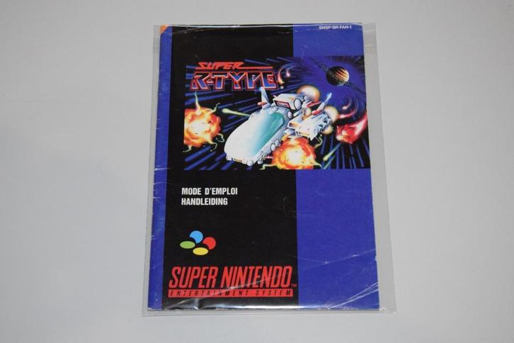 Super Nintendo (SNES) : Super R-Type (Alleen Handleiding), Spelcomputers en Games, Games | Nintendo Super NES, Gebruikt, Ophalen of Verzenden