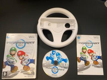 Mario Kart Wii + Wii Wheel Stuur beschikbaar voor biedingen