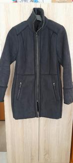 Zwarte lange gevoerde teddy jas mt 38, Kleding | Dames, Jassen | Winter, Ophalen of Verzenden, Zo goed als nieuw, Maat 38/40 (M)