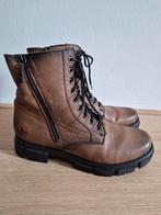 Sch72 - Bruine Rieker laarsjes maat 41 zonder inlegzool (1), Kleding | Dames, Schoenen, Verzenden, Zo goed als nieuw, Bruin