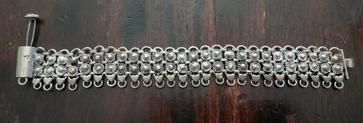 Vintage handgemaakte alpaca Armband, Antiek en Kunst, Curiosa en Brocante, Ophalen