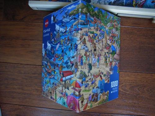 HEYE Tanck puzzel Seashore , 1000 stukjes, Hobby en Vrije tijd, Denksport en Puzzels, Zo goed als nieuw, Legpuzzel, 500 t/m 1500 stukjes