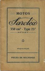 Sarolea 350 cc pieces de rechange onderdelenboek, Motoren, Overige merken