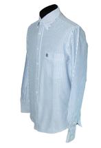BREUER gestreept overhemd, shirt, d. blauw/wit, Mt. L, Breuer, Blauw, Halswijdte 41/42 (L), Zo goed als nieuw