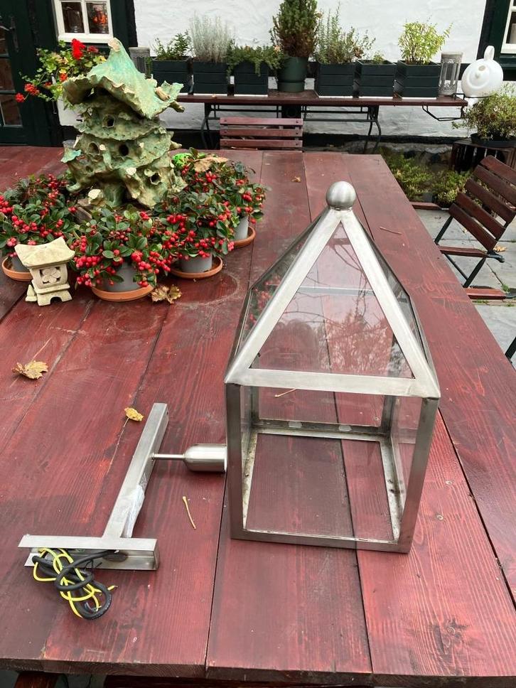 Bloemendaal muurlamp en hanglamp (Jan de Bouvrie), Huis en Inrichting, Lampen | Hanglampen, Gebruikt, 50 tot 75 cm, Metaal, Ophalen