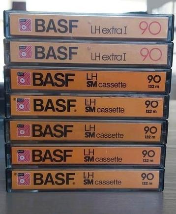 Partij Basf 90 minuten cassettes 7 stuks beschikbaar voor biedingen