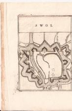 'Swol' Vestingkaart Zwolle Coronelli 1700, Antiek en Kunst, Kunst | Etsen en Gravures, Ophalen of Verzenden