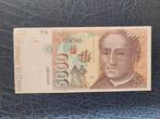 Spaanse 5000 Pesetas 1992 vf+, Ophalen of Verzenden, Overige landen, Los biljet