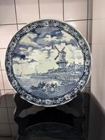 Groot Delftsblauw bord, Antiek en Kunst, Ophalen of Verzenden