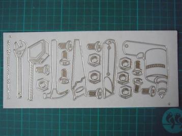 Peel off stickers transparant met goud of zilver - 15 foto's beschikbaar voor biedingen