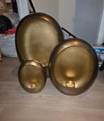 Richmond egg kandelaren goud, Huis en Inrichting, Woonaccessoires | Kandelaars en Kaarsen, Ophalen, Zo goed als nieuw, Metaal
