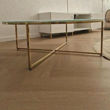 Westwing tafel 90 cm gouden poten