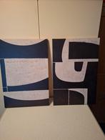 Twee Abstracte Schilderijen, Ophalen of Verzenden