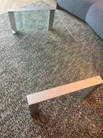 Glazen Salontafel - Stijlvol & Modern, Huis en Inrichting, Tafels | Salontafels, Ophalen, Gebruikt, 100 tot 150 cm, 50 tot 100 cm
