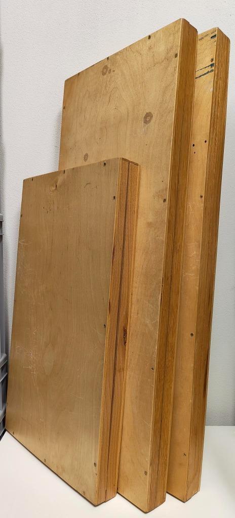 3x houten kisten: beitels- gutsen (snijwerk gereedschapskist, Doe-het-zelf en Verbouw, Gereedschap | Handgereedschap, Gebruikt