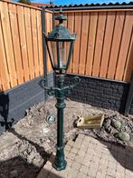 Mooie klassieke donkergroen staand buiten lamp K&S SCHOUTEN, Tuin en Terras, Waterbestendig, Netvoeding, 250 watt of meer, Gebruikt