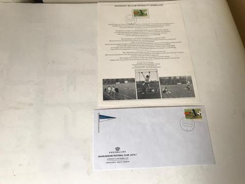 Presentatie Postzegel 100 jaar voetbal in Nederland., Postzegels en Munten, Postzegels | Eerstedagenveloppen, Onbeschreven, Nederland