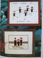 Borduurpatroon Nostalgisch Zwemmen en Ballet   nr 8008, Hobby en Vrije tijd, Borduren en Borduurmachines, Verzenden, Nieuw, Handborduren