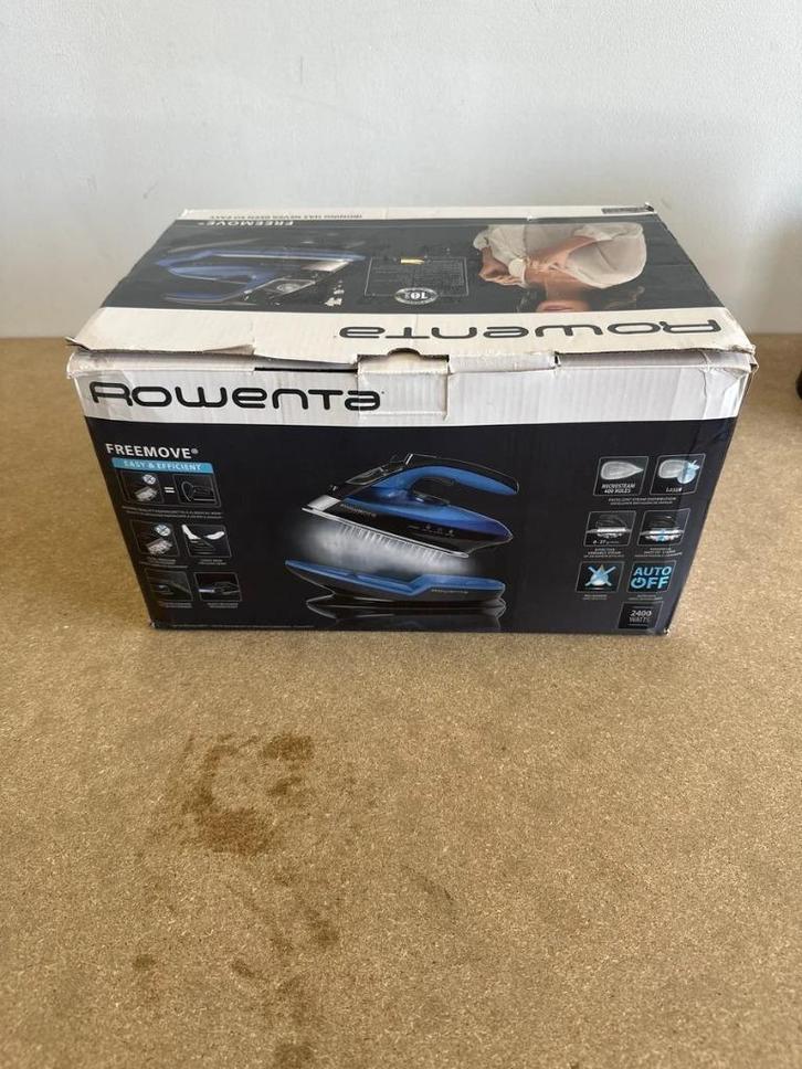 Steam Iron Rowenta DE5010 2400W Free Move 2400 W, Witgoed en Apparatuur, Strijkijzers en Strijkplanken, Zo goed als nieuw, Draadloos strijkijzer