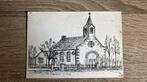 Oude ansichtkaart Lith getekend NH Kerk 1975, Ophalen of Verzenden, 1960 tot 1980, Gelopen, Noord-Brabant