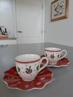 Espressokopjes met schotels Villeroy en Boch Toy's Delight, Diversen, Kerst, Ophalen of Verzenden, Nieuw
