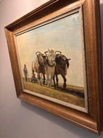 Schilderij van paarden met ploeg, Ophalen