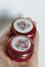 2 franse porceleinen potjes, doosjes, Antiek en Kunst, Antiek | Porselein, Ophalen of Verzenden