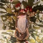 Oude kerstbal kerstman gesuikerde baard, Diversen, Kerst, Ophalen of Verzenden, Gebruikt