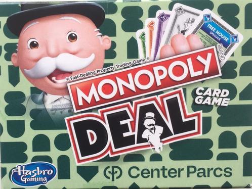 MONOPOLY DEAL Card Game - editie Center Parcs -van Hasbro, Hobby en Vrije tijd, Gezelschapsspellen | Kaartspellen, Zo goed als nieuw
