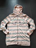 MOOI zalmkleurig gestreept grijsgroen vest MISS ETAM, Kleding | Dames, Overige kleuren, Maat 46/48 (XL) of groter, Ophalen of Verzenden