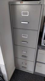 Metalen archiefkast met 4 lades, Gebruikt, 100 tot 150 cm, Metaal, Industrieel