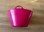 Hard roze kunststof wasmand speelton flexibele kuip, Kunststof, Mand, Rond, Ophalen of Verzenden