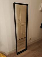 Strakke zwarte spiegel - 150x40 cm, Huis en Inrichting, Woonaccessoires | Spiegels, Ophalen of Verzenden