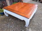 Grote oosterse opium tafel. 110x110cm en 45cm hoog., Ophalen, Zo goed als nieuw, Rechthoekig, Minder dan 50 cm