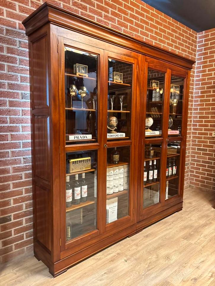 Vitrinekast drankenkast boekenkast winkelkast, Huis en Inrichting, Kasten | Vitrinekasten, 200 cm of meer, 25 tot 50 cm, Glas