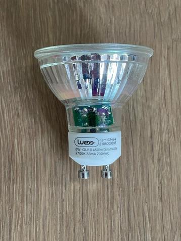 18 LUEDD GU10 dimbare LED lampen 6W 450 lm 2700K beschikbaar voor biedingen