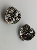 Z175 Prachtige zilveren Perli clip oorbellen toermalijn, Sieraden, Tassen en Uiterlijk, Ophalen of Verzenden, Zilver, Ring, Met edelsteen