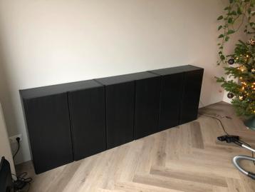 3 Ikea IVAR kastjes zwart - afbeelding 1