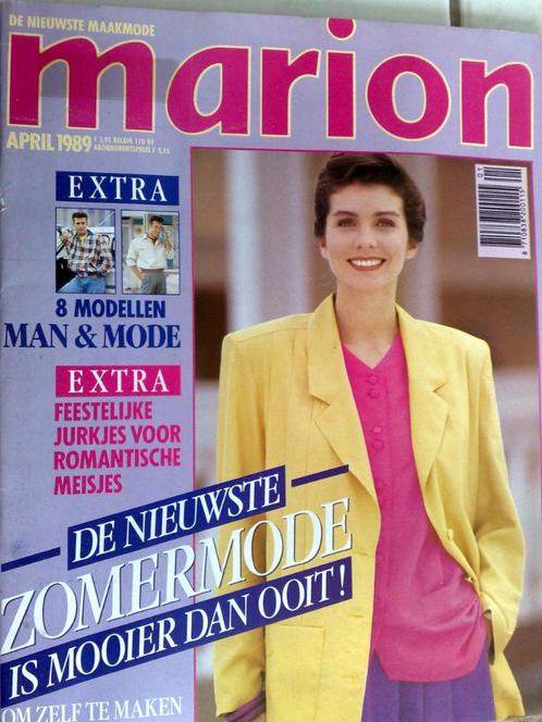 Marion zelfmaakmode april 1989, Hobby en Vrije tijd, Kledingpatronen, Gebruikt, Marion, Verzenden