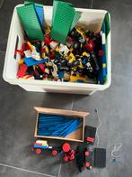 Krat met Lego , o.a. trein en spoordelen, Ophalen of Verzenden, Gebruikt, Losse stenen, Lego