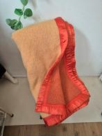 Vintage zuiver scheerwollen 2 pers deken, Ophalen of Verzenden, Zo goed als nieuw