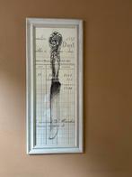 Framed Art Print.  Mes-Lepel-Vork., Huis en Inrichting, Ophalen of Verzenden