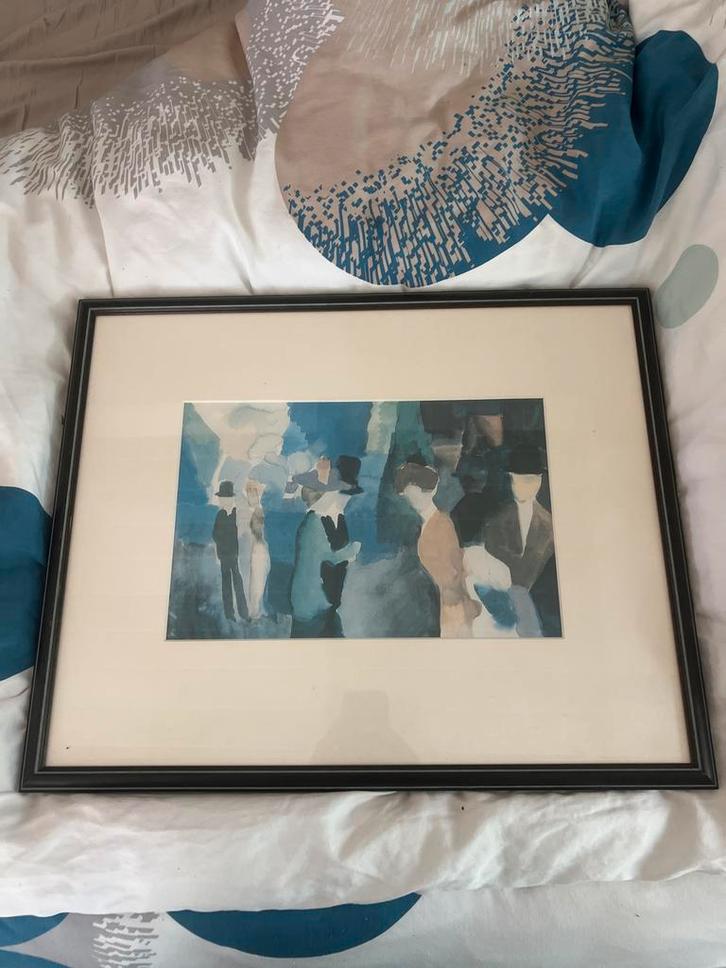 Klassiek Schilderij met Figuren in Stedelijke Scène, Antiek en Kunst, Kunst | Schilderijen | Klassiek, Ophalen of Verzenden