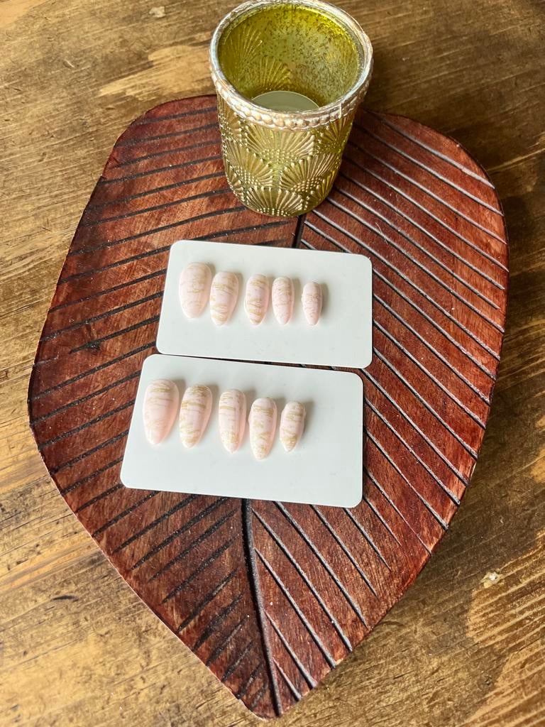 Plak nagels met nailart set, Ophalen of Verzenden, Nieuw, Overige kleuren, Handen en Nagels