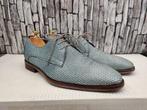 Floris van Bommel blauw/grijze herenschoenen - Maat 42,5, Floris van Bommel, Zo goed als nieuw, Veterschoenen, Verzenden