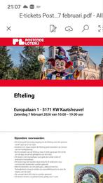 4 personen Efteling kaartjes, Drie personen of meer, Ticket of Toegangskaart