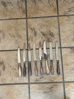 ZWAAR VERZILVERDE ANTIEKE MESSEN MET MERKJE., Antiek en Kunst, Antiek | Bestek, Ophalen of Verzenden