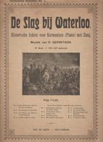 1915 slag bij waterloo muziekblad muziek napoleon piano zang, Ophalen of Verzenden, Gelezen, Overige onderwerpen