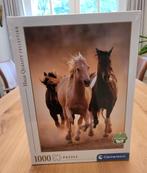 Nieuw! Clementoni puzzel, paarden, 1000 stukjes, Hobby en Vrije tijd, Denksport en Puzzels, Ophalen of Verzenden, 500 t/m 1500 stukjes